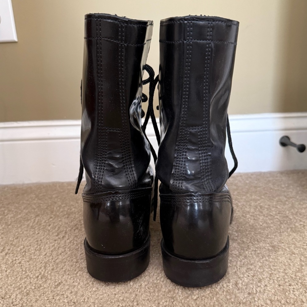 Corcoran Black Genuine Leather 10” Jump Boot Combat Motorcycle Grunge Size 8E - Picture 7 of 13